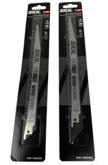 Lot of (2) NIP SKIL 9 in. Carbon Steel Reciprocating Saw Blade 5 TPI THE UGLY