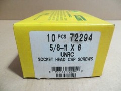 5/8″-11 x 6 ” Hex Socket Allen Head Cap Screw Made in the U.S.A. #6308