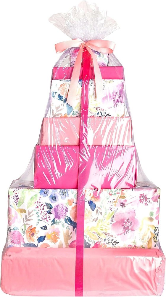 Jumbo Shrink Wrap 40″x50″ 5 Pack Basket Bags for Gift Baskets Clear Cellophan…