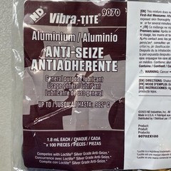 (Qty 100) Vibra-Tite 9070 Aluminum Anti-Seize Lubricant, 0.06 OZ, 1.8 mL