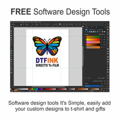 Epson Printer with DTF ink-Film-Powder Heat Transfer Print T-Shirt Marker Bund;