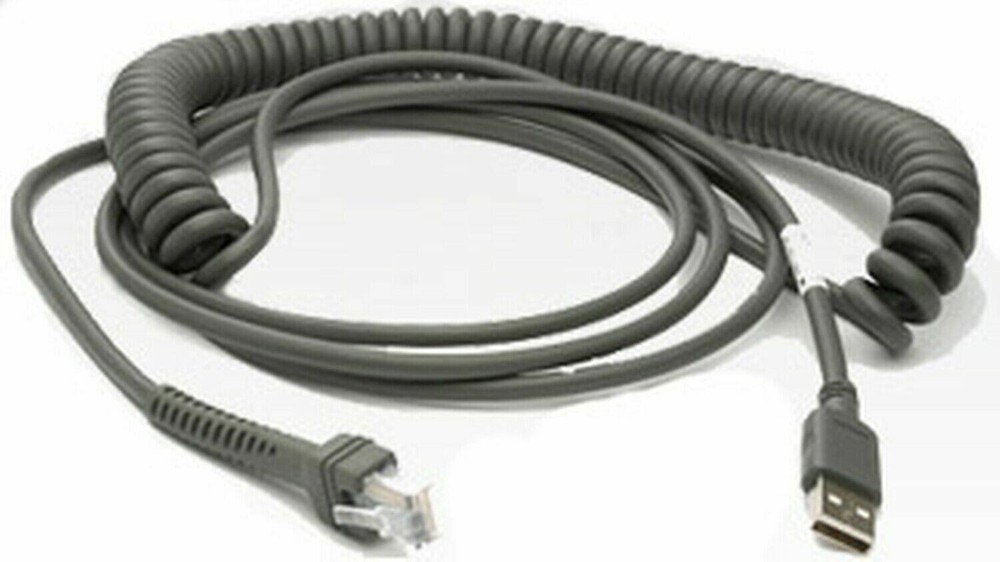 100 Packs 15Feet Barcode Scanner USB Cable Cord For Symbol LS2208 CBA-U09-C15ZAR