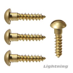 #12 x 1-1/2″ Solid Brass Wood Screw Slotted Round Head Qty 250
