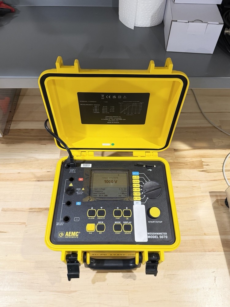 AEMC 5070 MEGOHMMETER GRAPHICAL INSULATION TESTER (FREE SHIPPING)