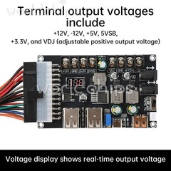 20/24Pin ATX Power Adapter Board Desktop Chassis ATX Power Supply Breakout Board