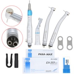 Dental PANA MAX High Speed Push Button Handpieces NSK Type+Low Speed EX203C 2/4H