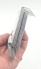 *LOT of 8* Lista Aluminum Cabinet Drawer Dividers 3″ x 3-7/8″ D100-06 Stanley