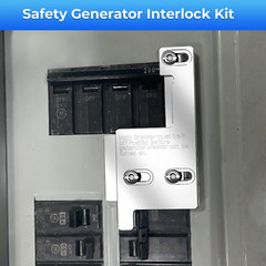 For GE Siemens ITE Murry Generator Interlock Kit 150 / 200 Amp Main Panel Billet