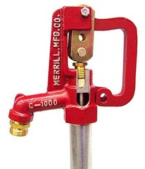 Silver Hose Pipe Fitting 1 Foot Bury 44.5 Total Length 34 Dual Bypass Valve