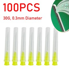 100pcs Dental Endo Irrigation Needle Tip 30GA End-Closed Side Hole Syringes NEW