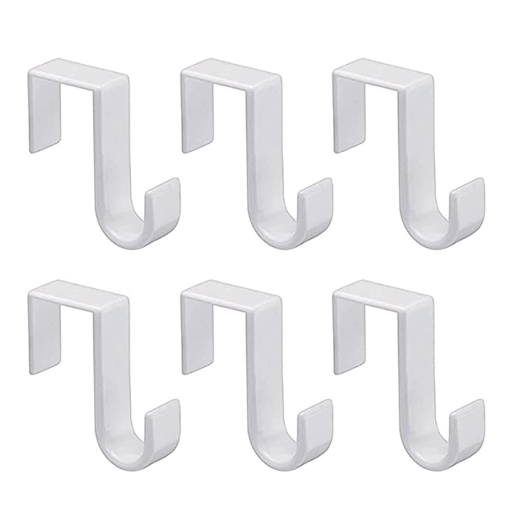 1St Choice Over The Door Hooks 6 Pack Reversible Sturdy Hooks Fits 1 3/8 And 1