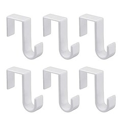 1St Choice Over The Door Hooks 6 Pack Reversible Sturdy Hooks Fits 1 3/8 And 1