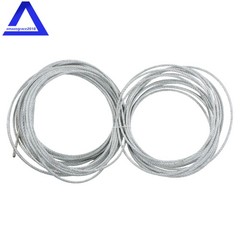 1/4″×100 FT,7×19 Galvanized Cable 1400LBS Working Load Limit for Fencing,Pulley