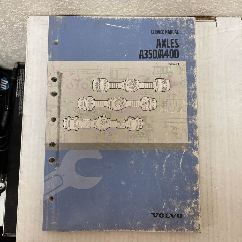 VOLVO A35D A40D AXLE SERVICE REPAIR OVERHAUL MANUAL BOOK