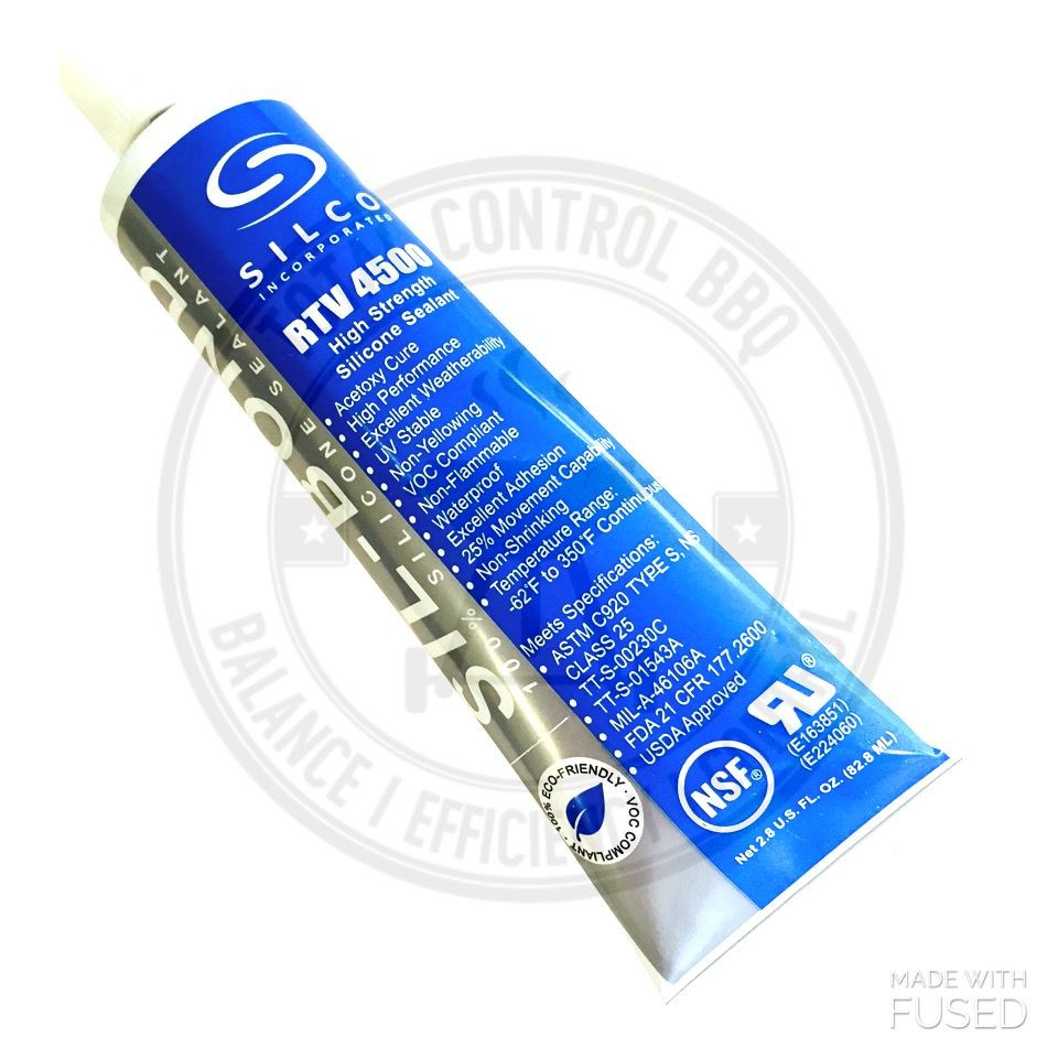 Silco 4500 RTV BLACK Silicone Sealer Adhesive High Temp Food Safe Caulk 2.8 oz