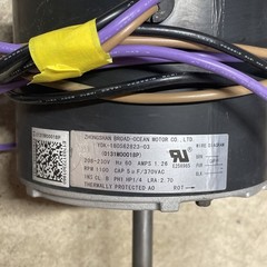 Zhongshan Broad-Ocean 0131M00018P YDK-180S62823-03 Condenser Motor used