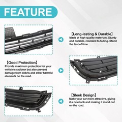 Front Bumper Lower Grille Compatible with 2016 2017 2018 Kia Optima EX LX Matte