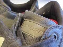Skechers WORK Slip Resistant/Air Cooled/Memory Foam Black Leather Shoes Men’s 9