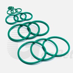 3.55mm Cross Section Metric FPM FKM Rubber O-Rings 3mm-390mm ID 75 Shore A Green