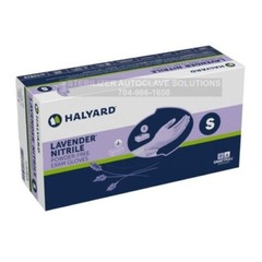 BOX of 250 SMALL Halyard Lavender Nitrile Exam Gloves 52817