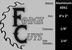 .125 Aluminum 1/8” 4” X 2”/ 1/4” Holes (2) Piece 6061 Mounting Brackets Fastener
