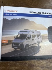 Pangaea Digital RV Carbon Monoxide/Propane Detector Hardwired DC 12V, Large LCD