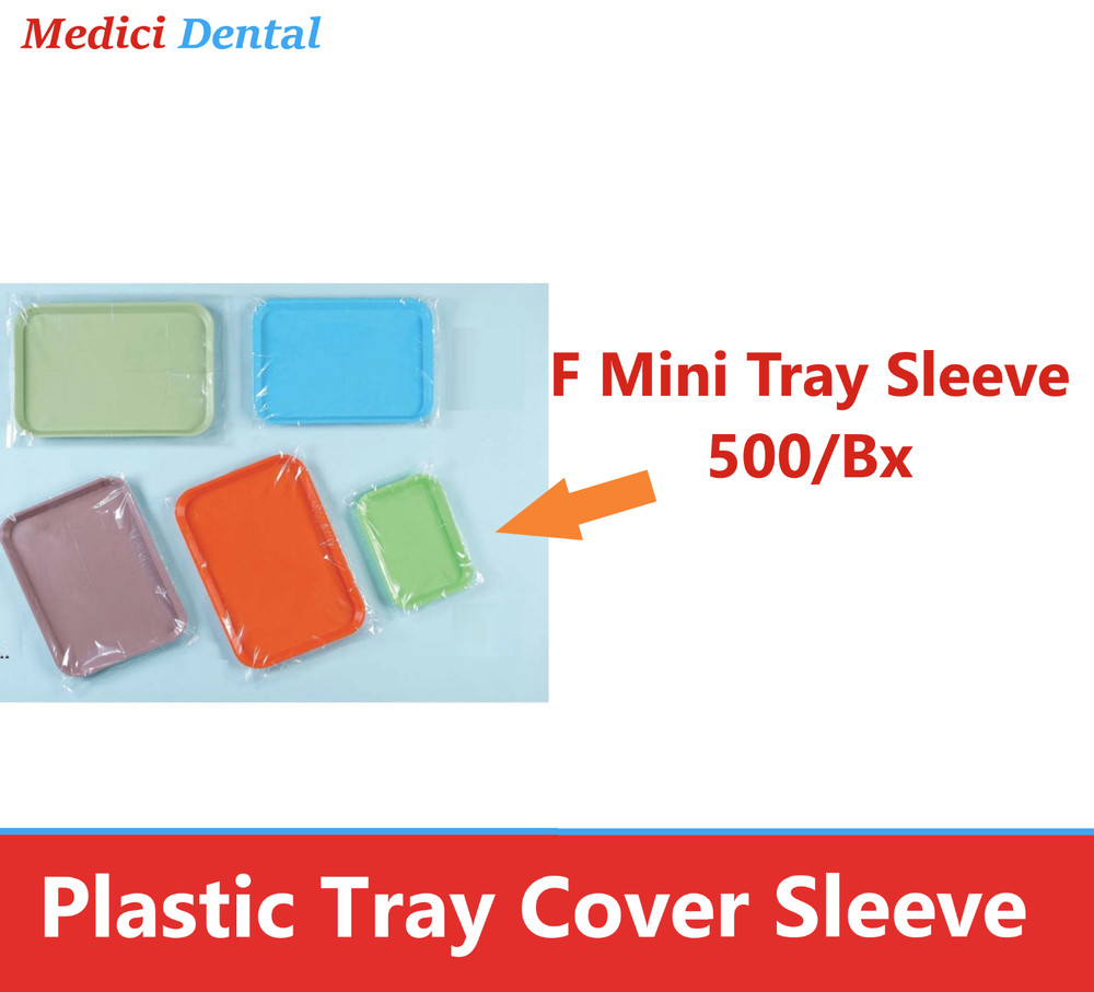 Dental Tray Sleeves For B Ritter Tray Clear Plastic Cover 10.5″ x 14″, F “Mini”