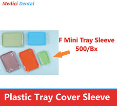 Dental Tray Sleeves For B Ritter Tray Clear Plastic Cover 10.5″ x 14″, F “Mini”