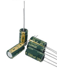 20pcs 35V 330UF Capacitor 8x16mm(0.31×0.62in) High Frequency Aluminum Electro…