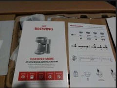 KitchenAid METAL Semi-Automat Espresso & Milk Frother Attachmt BUNDLE Silver NIB