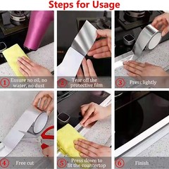 Aluminum Foil Tape 3in x 55 Yd Heat Resistant Waterproof Insulation Home Repair