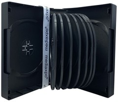 50 Black 16 Disc DVD Cases & 100 OPP Bags