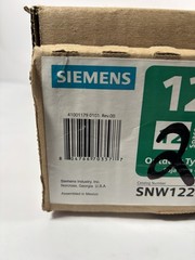 Siemens SNW1224L1125 125A Main Lug Load Center 12 Spaces / 24 Circuits