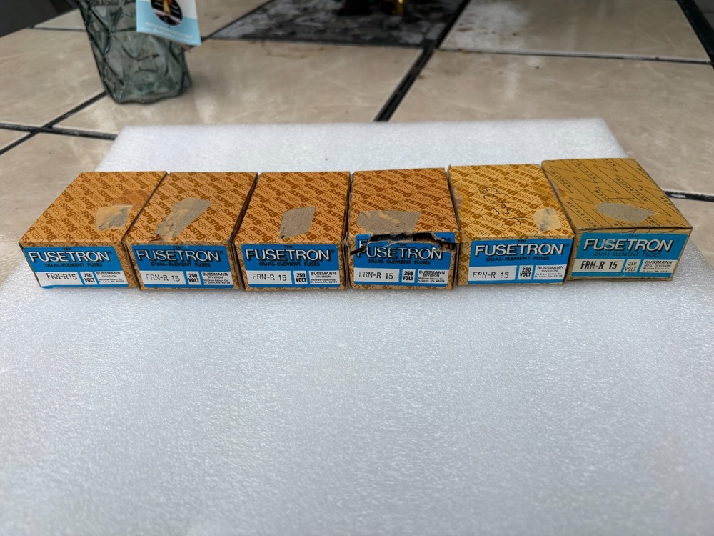 Fusetron FRN-R-15 Dual Element Time Delay Class RK5 Fuses (6 boxes of 10) =60