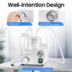 Vacuum Phlegm Quiet Suction Unit Portable Medical Emergency Aspirator Machine