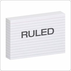 Oxford 41 (1000 PK) Ruled Index Cards, 4″ x 6″, 4 x 6, 1000 Count, White