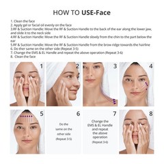 4 in 1 30Version Beauty Machine for Body Massage Facial Skin Care Flat Handle US