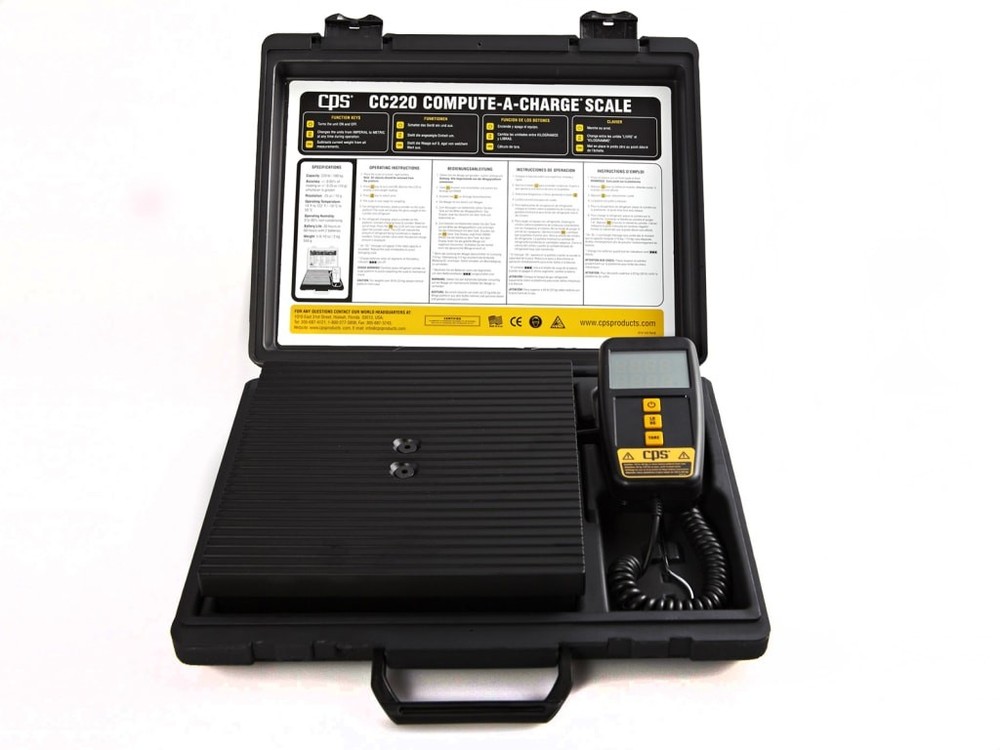 CPS CC220 – COMPUTE-A-CHARGE, 220 lb Refrigerant Scale