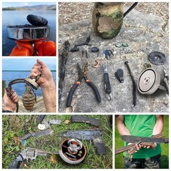 FINDMAG 1000 LBS Pulling Force Magnet Fishing Kit Fishing Magnets with Rope, Pre