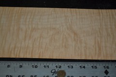 Curly Maple Raw Wood Veneer Sheet 6 x 49 inches 1/42nd 2306-05