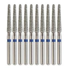 Dental Round End Taper Bur 850/016M Diamond Burs FG Medium Grit Blue High Speed