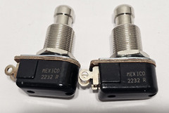 ELECTRIC GUITAR STOMP FOOR PEDAL SWITCH CARLING TOUCH PUSH BOTTON 250VA 2PCS