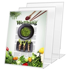 8.5 x 11 inches Clear Table Menu Display Stand Desktop Display Stand Paper Ho…