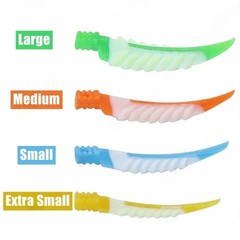 Dental Plastic Wooden Wedges Diamond Diastema Matrix Wedge w Circular Hole