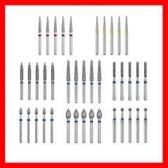 50 Pcs Dental Diamond FG High Speed Burs For Polishing Smoothing TC Series Burs