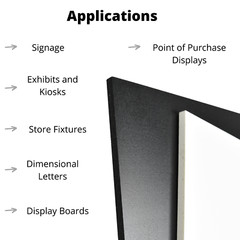 BuyPlastic Black Expanded PVC Plastic Sheet 12mm (1/2″) x 12″ x 48″