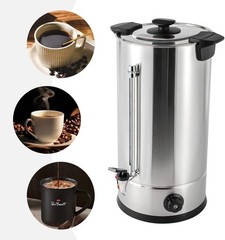 25L/6.6gal Tea Urn Coffee Commercial Grade Stainless Steel Electric Kettle Hot