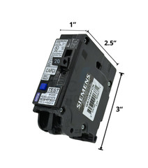 SIEMENS QA120AFCN 20A AFCI CIRCUIT BREAKER PLUG-ON NEUTRAL NEW PACK OF 10 QAF2N