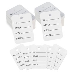 jijAcraft 1000Pcs Price Tags, White Clothing Tags for Retail, Small Kraft Paper