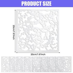 8 Pcs Wall Texture Stencil Kit for Knockdown Drywall Repair and DIY Crafts